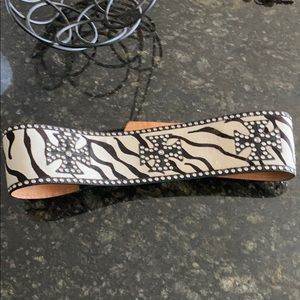 Women’s 3D Zebra Belt